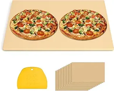 24x18 Inch Rectangular Pizza Stone for Grilling & Baking
