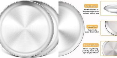 P&P Chef Stainless Steel Pizza Pans (2-pack)
