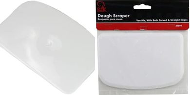 Chef Craft Classic Dough Scraper (4x5.5", White)
