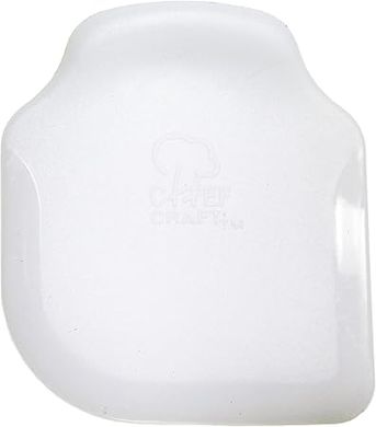 Chef Craft White Plastic Pan Scraper (3x2.5 inch)
